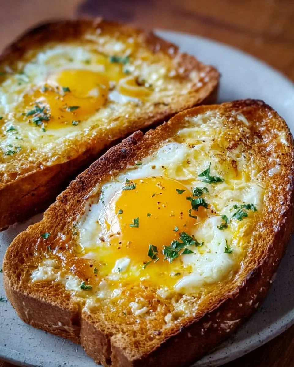 Delicious Air Fryer Egg and Cheese Toast ready to serve